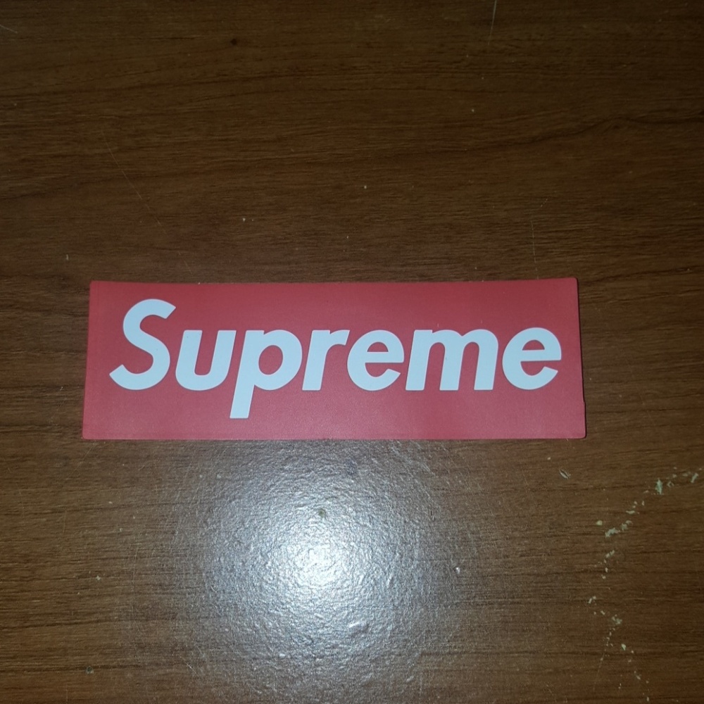 Supreme banner sticker